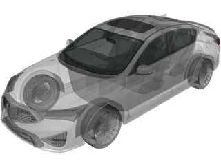 Acura ILX (2019) 3D Model preview