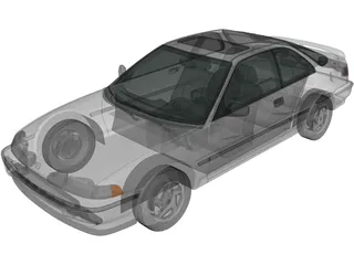 Acura Integra Coupe (1991) 3D Model preview