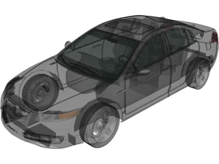 Acura TL (2007) 3D Model preview