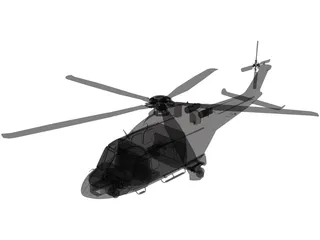 AgustaWestland AW139D 3D Model preview