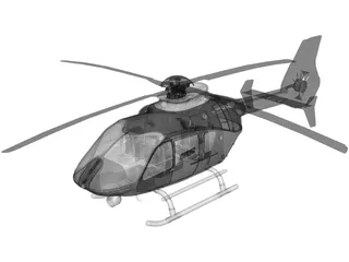 Airbus Helicopters H135 Police 3D Model preview