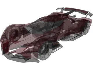 Alfa Romeo 8C-R Tazio (2020) 3D Model preview