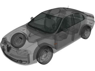 Alfa Romeo 156 (1997) 3D Model preview