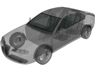 Alfa Romeo 166 (2003) 3D Model preview