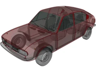 Alfa Romeo Alfasud (1972) 3D Model preview