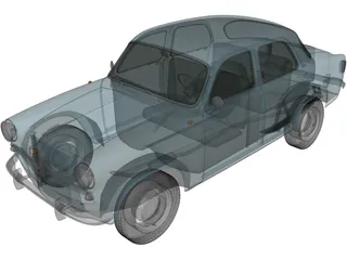 Alfa Romeo Giulietta 750 Berlina (1955) 3D Model preview