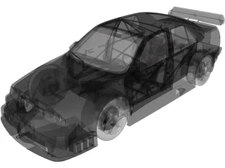 Alfa Romeo 155 V6 Ti (1993) 3D Model preview