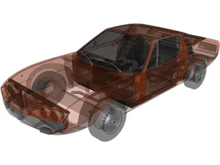 Alfa Romeo Montreal (1970) 3D Model preview