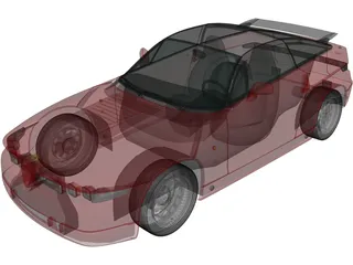 Alfa Romeo SZ (1989) 3D Model preview