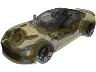 Aston Martin DBS Superleggera Volante (2020) 3D Model preview