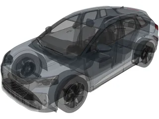 Aud Q4 E-Tron S-Line (2022) 3D Model preview