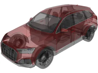 Audi Q7 (2020) 3D Model preview