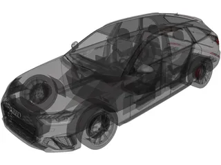 Audi S4 Avant (2020) 3D Model preview
