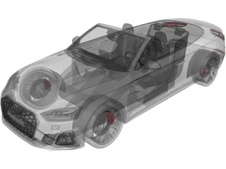 Audi S5 Cabrio (2020) 3D Model preview