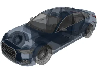 Audi S6 (2020) 3D Model preview