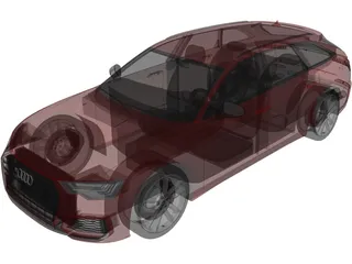 Audi S6 Avant (2020) 3D Model preview