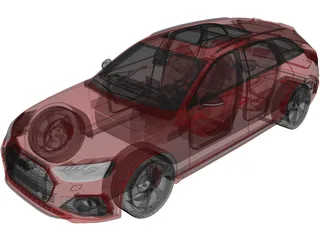 Audi RS4 Avant (2020) 3D Model preview