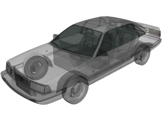 Audi 200 Sedan (1983) 3D Model preview