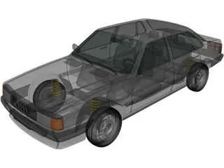 Audi 80 [B2] (1985) 3D Model preview