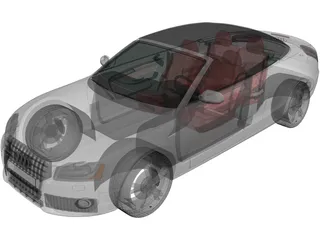 Audi A5 Convertible (2010) 3D Model preview