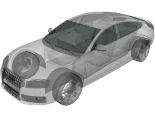 Audi A5 Sportback (2010) 3D Model preview