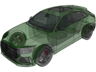 Audi RS Q8 (2020) 3D Model preview