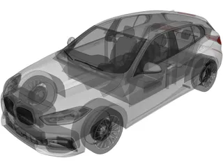BMW 1-Series (2020) 3D Model preview