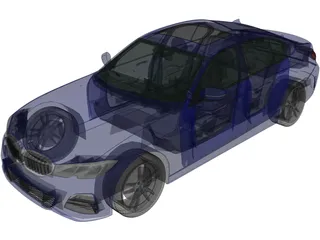 BMW 3-Series Sedan M Sport (2019) 3D Model preview