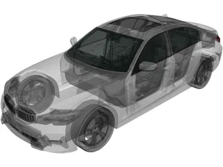 BMW 3-Series Sedan (2019) 3D Model preview