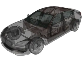 BMW 6-Series Gran Coupe [F06] (2012) 3D Model preview