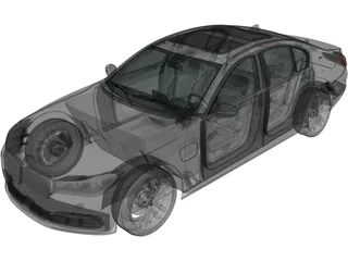 BMW 740Le [G12] (2015) 3D Model preview
