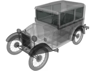 BMW DiXi (1928) 3D Model preview