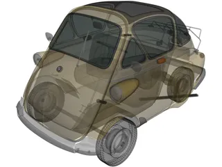 BMW Isetta 250 (1955) 3D Model preview