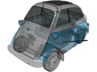 BMW Isetta 300 (1956) 3D Model preview