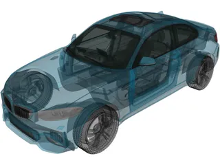 BMW M2 Coupe [F87] (2015) 3D Model preview