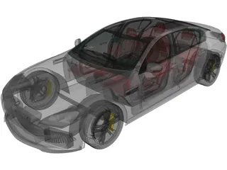 BMW M6 Gran Coupe [F06] (2013) 3D Model preview