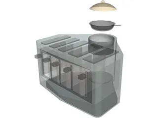 Modern Toaster 3D Model preview