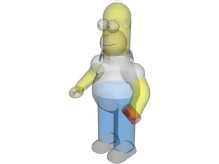 Simpsons Homer 3D Model preview