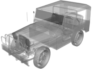 Jeep Willys CJ5 3D Model preview