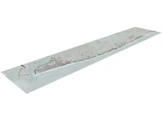 Miami Beach 3D Model preview