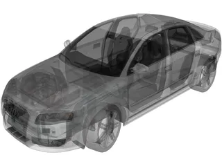 Audi RS4 3D Model preview
