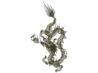 Chinese Dragon 3D Model preview