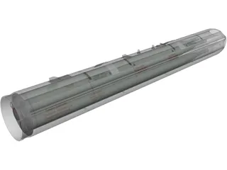 UB-13 122mm Rocket Pod 3D Model preview