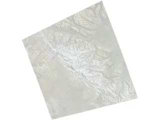 Mountains Alaska Range West 3D Model preview