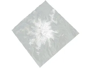 Mount Rainier 3D Model preview