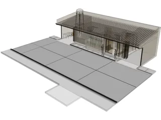 Laundry Shop 3D Model preview