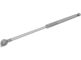 Gas Spring 3D Model preview