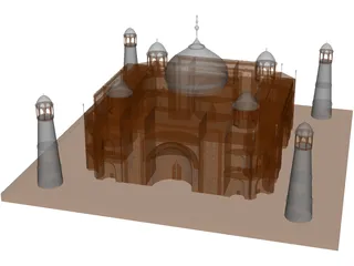 Taj Mahal 3D Model preview