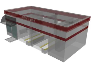 Jiffy Lube Car Repair 3D Model preview
