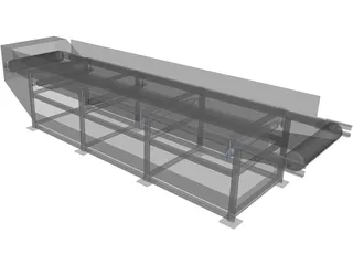 Conveyor Belt 5m 3D Model preview